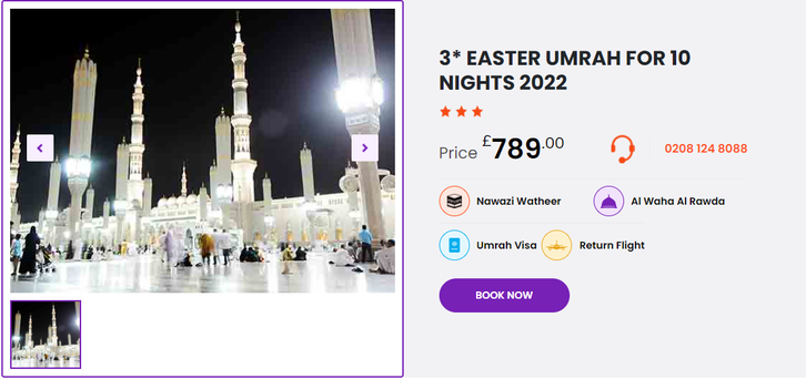 3* Easter Umrah for 10 Nights 2022 Other