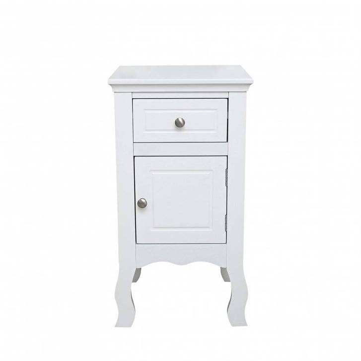Woodluv MDF Bedside Storage Cabinet With a Drawer and Cupboard Woodluv MDF Bedside Storage Cabinet With a Drawer and Cupboard Household