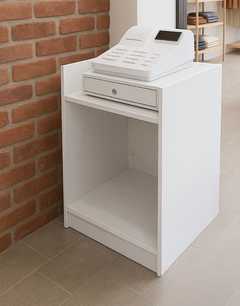 Selling a sleek, minimalist white counter stand — perfect for beauty salons, boutiques, studios, 